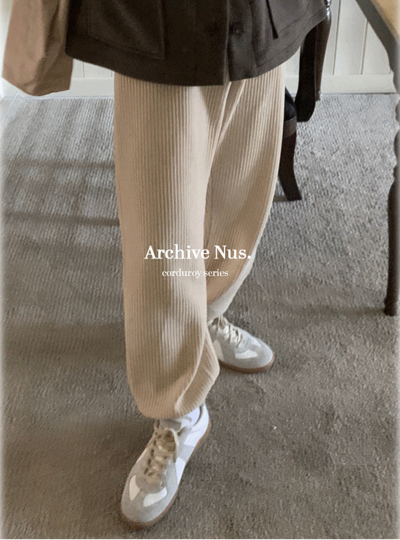 Nus. archive(ナス アーカイブ)の「Nus. Coste Golgi Jogger Pants (Cream)(Pants)」