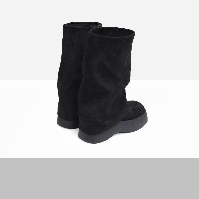 Benne Suede Chunky Heel Boots