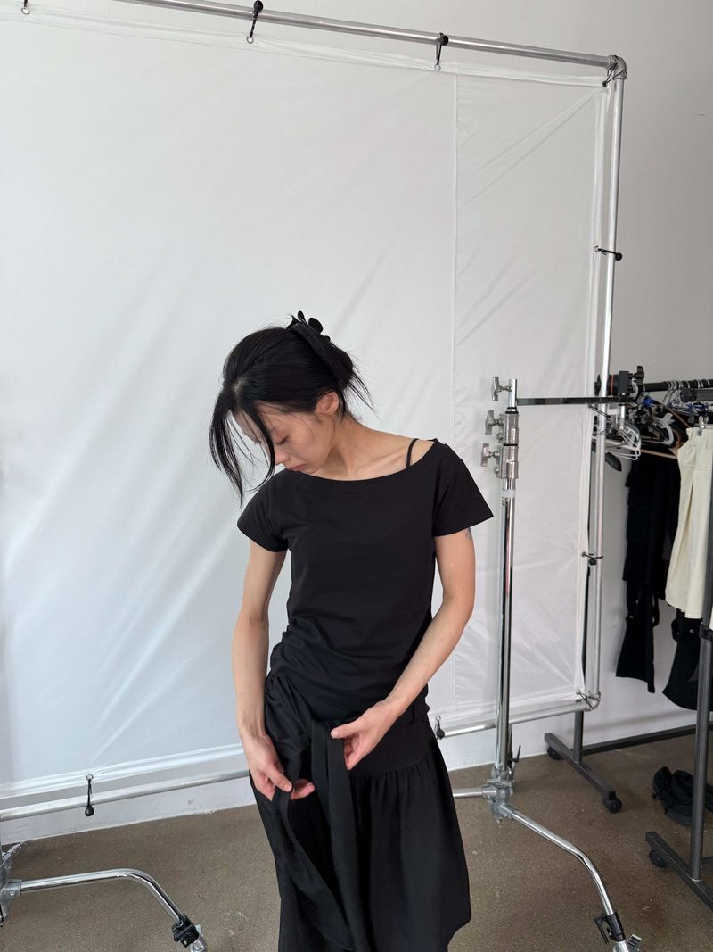  TIE WRAP MIDI SKIRT