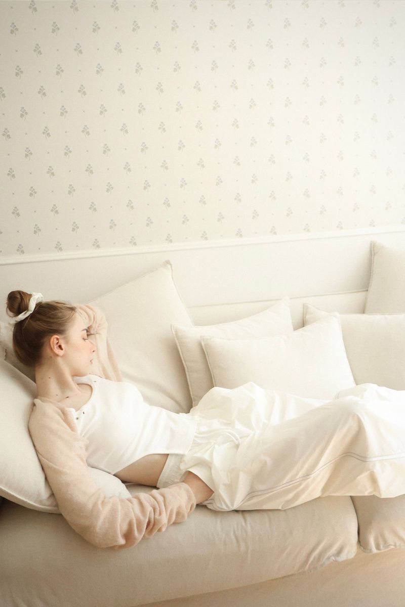 Side line track pants (ivory)