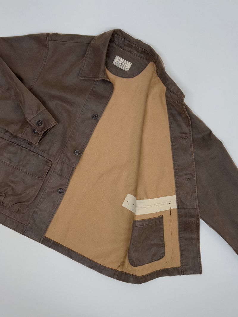 [unisex] Vintage Work Overfit Half Jacket