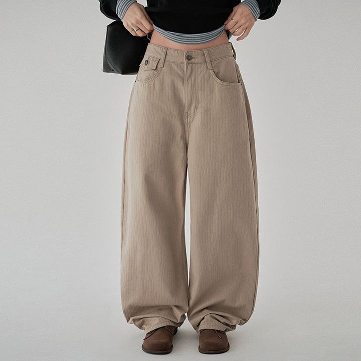 blitti（ブリッティ）の「[Asgen] Herringbone Pocket Curved Cotton Pants - 3 Colors（Pants）」