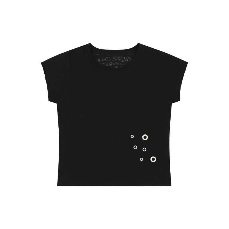 aldiyouu（アルディユー）の「Grunge Claw Leopard Eyelet Tee - Black（Tops）」