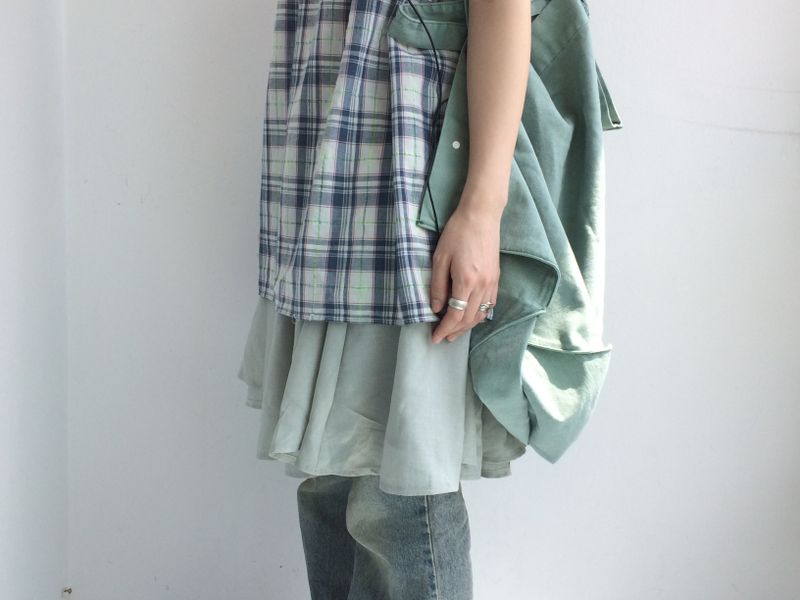 soft garden flare skirt