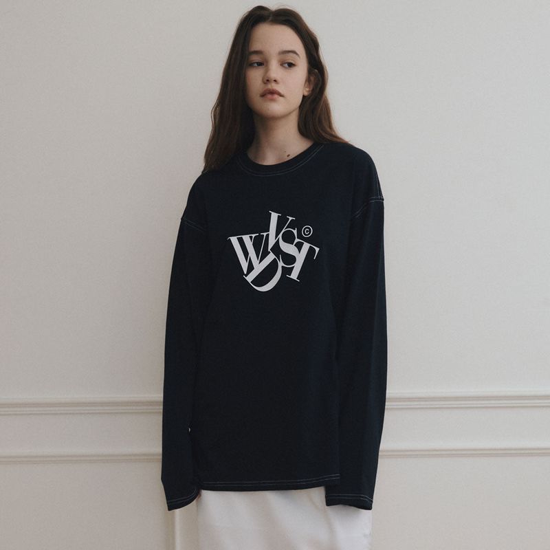 wonder visitor（ワンダービジター）の「Logo Stitch Long Sleeve [2 Color]（Tops）」