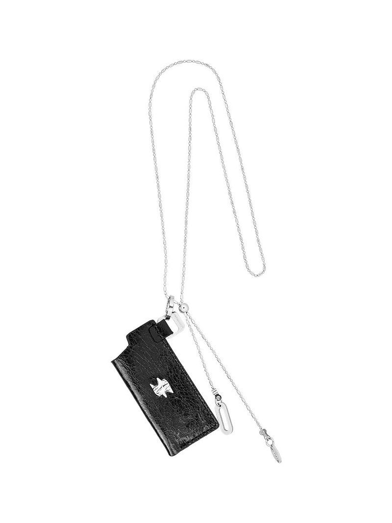SENTIMENTS（サンティマン）の「NO.624 [SILVER] SPIKY LIGHTER LEATHER CASE NECKLACE（Accessories）」