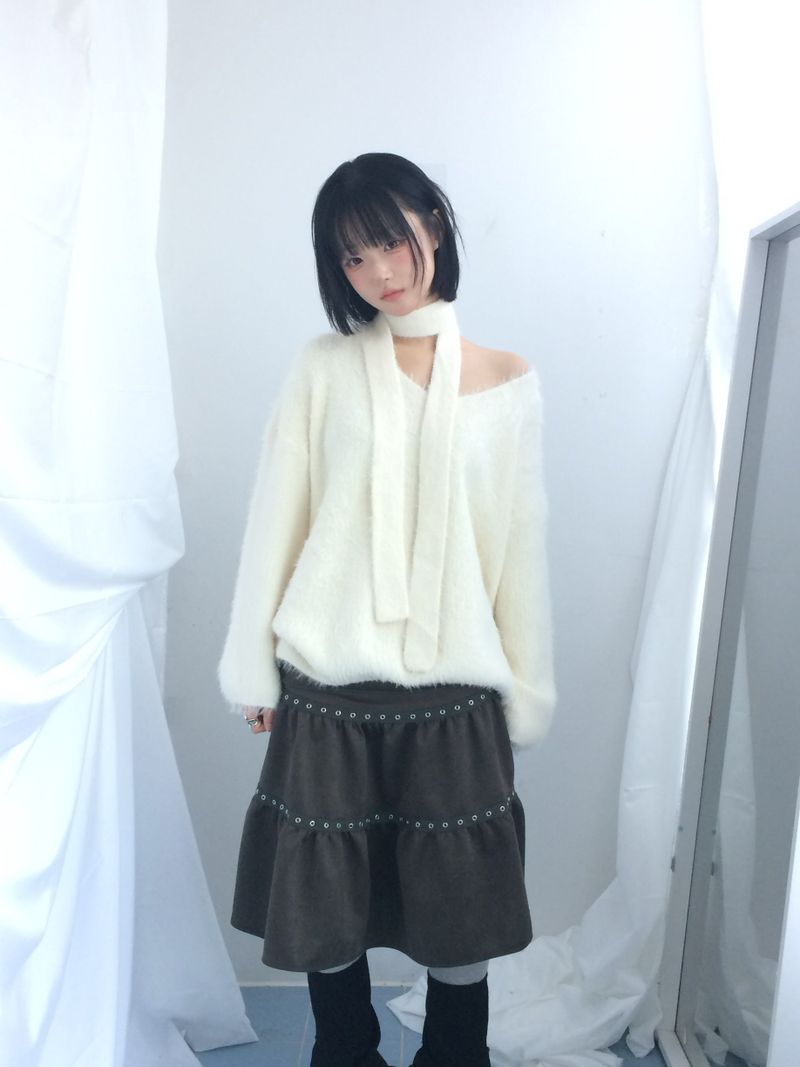 Love N Hairy muffler knitwear