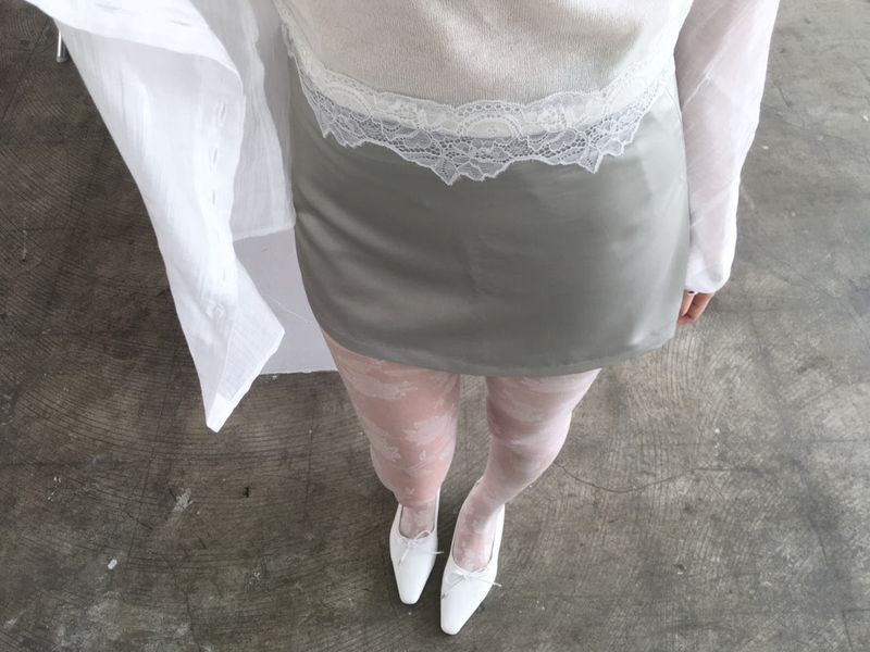 moroi（モロイ）の「satin mini skirt（Skirts）」