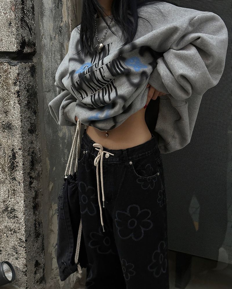 denim rope backpack