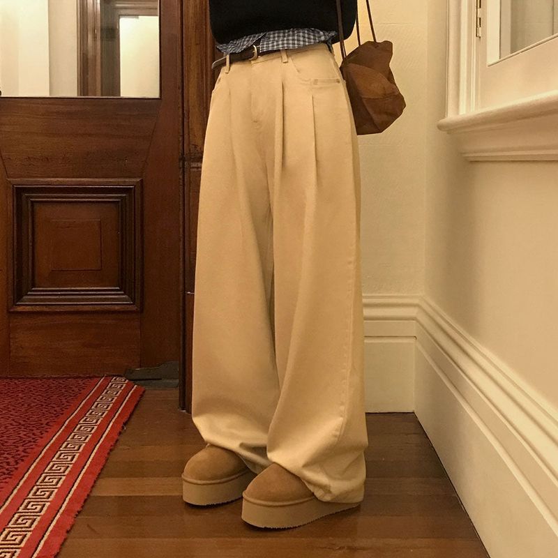 [BELLIDE MADE] ウィルコットンピンタックワイドパンツ