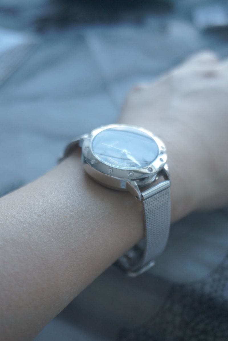 clover mesh strap watch