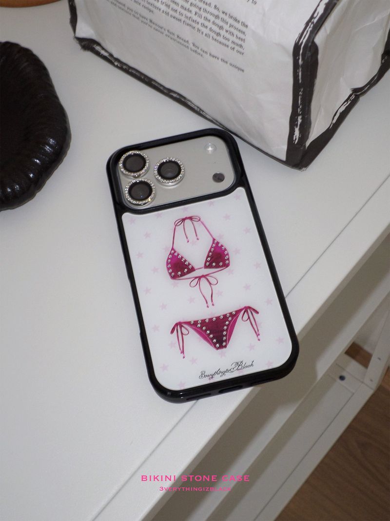 3verythingizblack（エブリティンイズブラック）の「ビキニストーンケース [pink]（スマホグッズ/小物）」