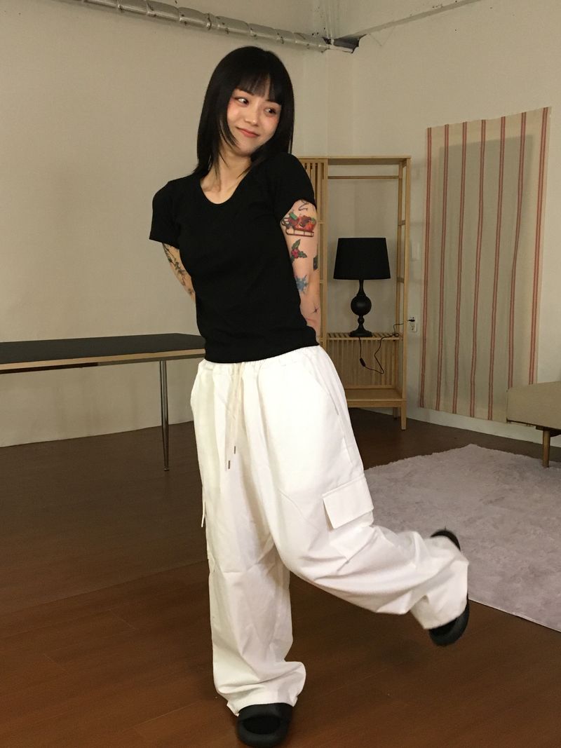 ハルユニセックスカーゴパンツ（2色）