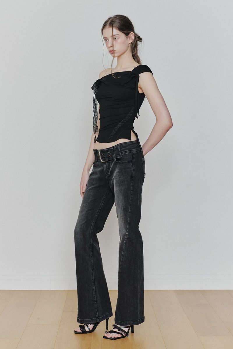 ANGEL STRAP TOP black