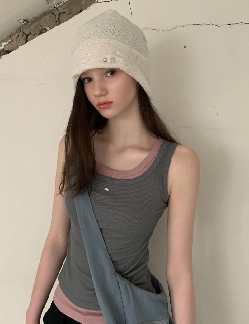 [ORIGINAL] Cain Layered Ribbed Sleeveless