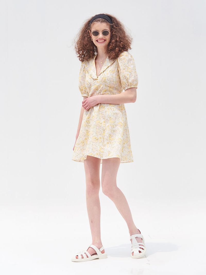 SAILOR COLLAR CANDY ONEPIECE_YELLOW