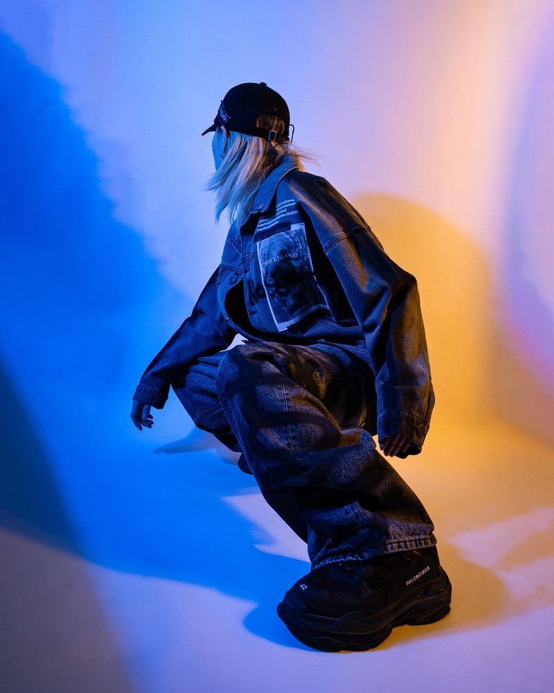 BBD Side Sprayed Custom Denim Pants (Vintage Black)
