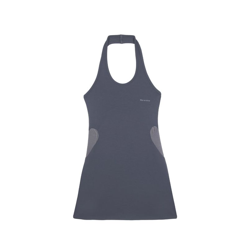 Layered heart halter dress 003