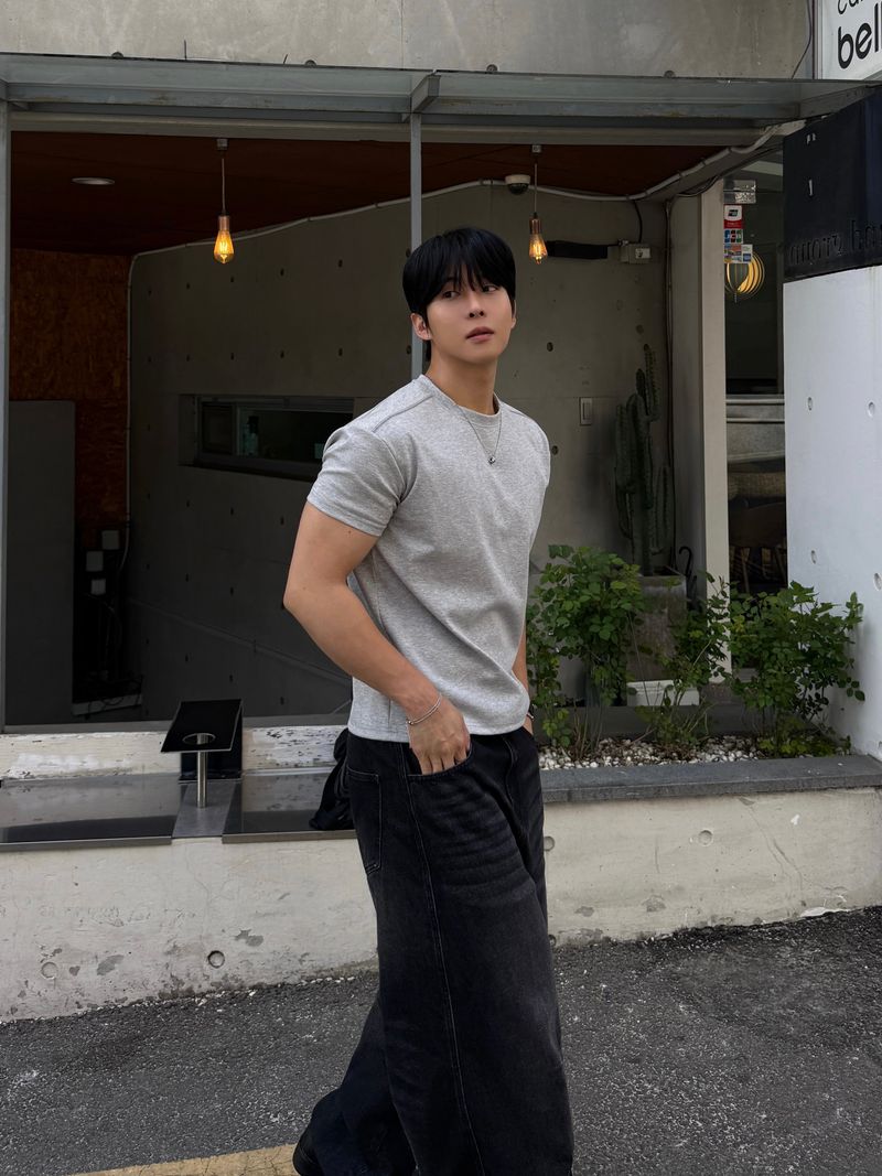 Shoulder ponte muscle short sleeve