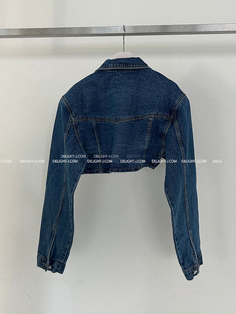 Eiffel Short Cropped Jean Jacket