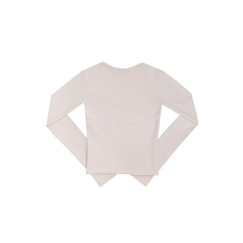 WAVE NECK LOGO TEE-PINK