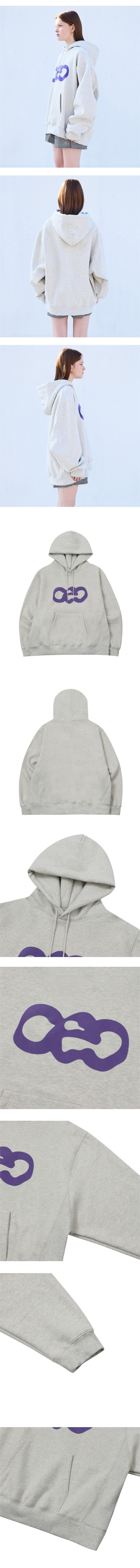 CEC GRAPHIC LOGO HOODIE(OATMEAL/기모)
