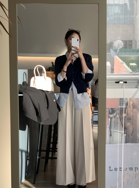 Lesen Tension Wide Slacks / 4 colors