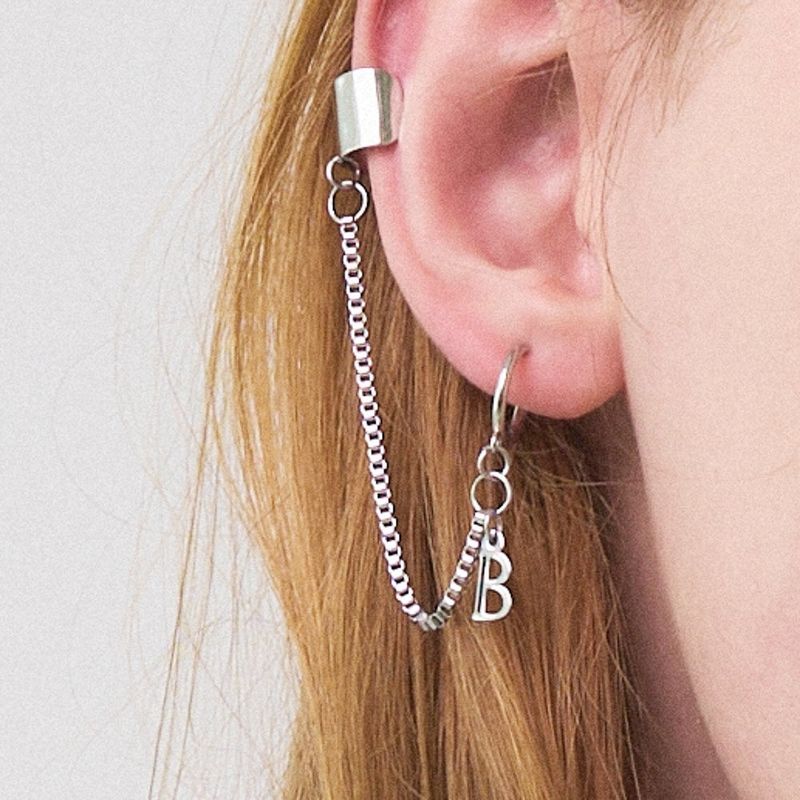 BASSCLEF（ベースクレフ）の「Men's ツーピンピアス_B タイムピアス（アクセサリー）」