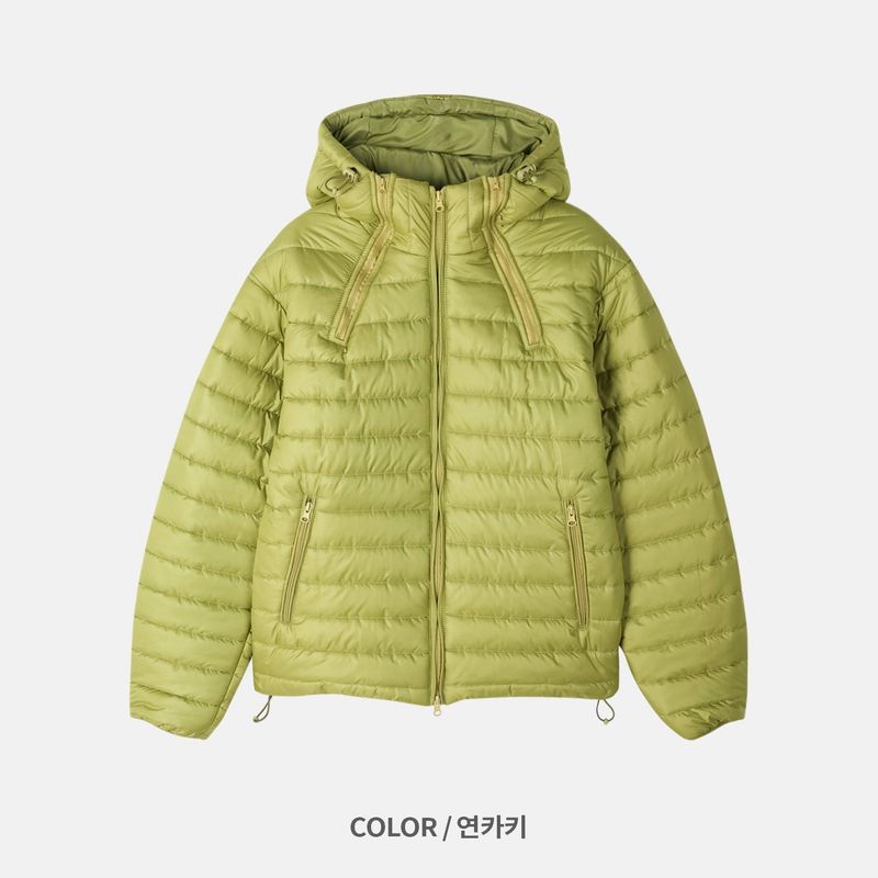 Eco Lightweight Hooded Puffer Jacket (4 Colors)