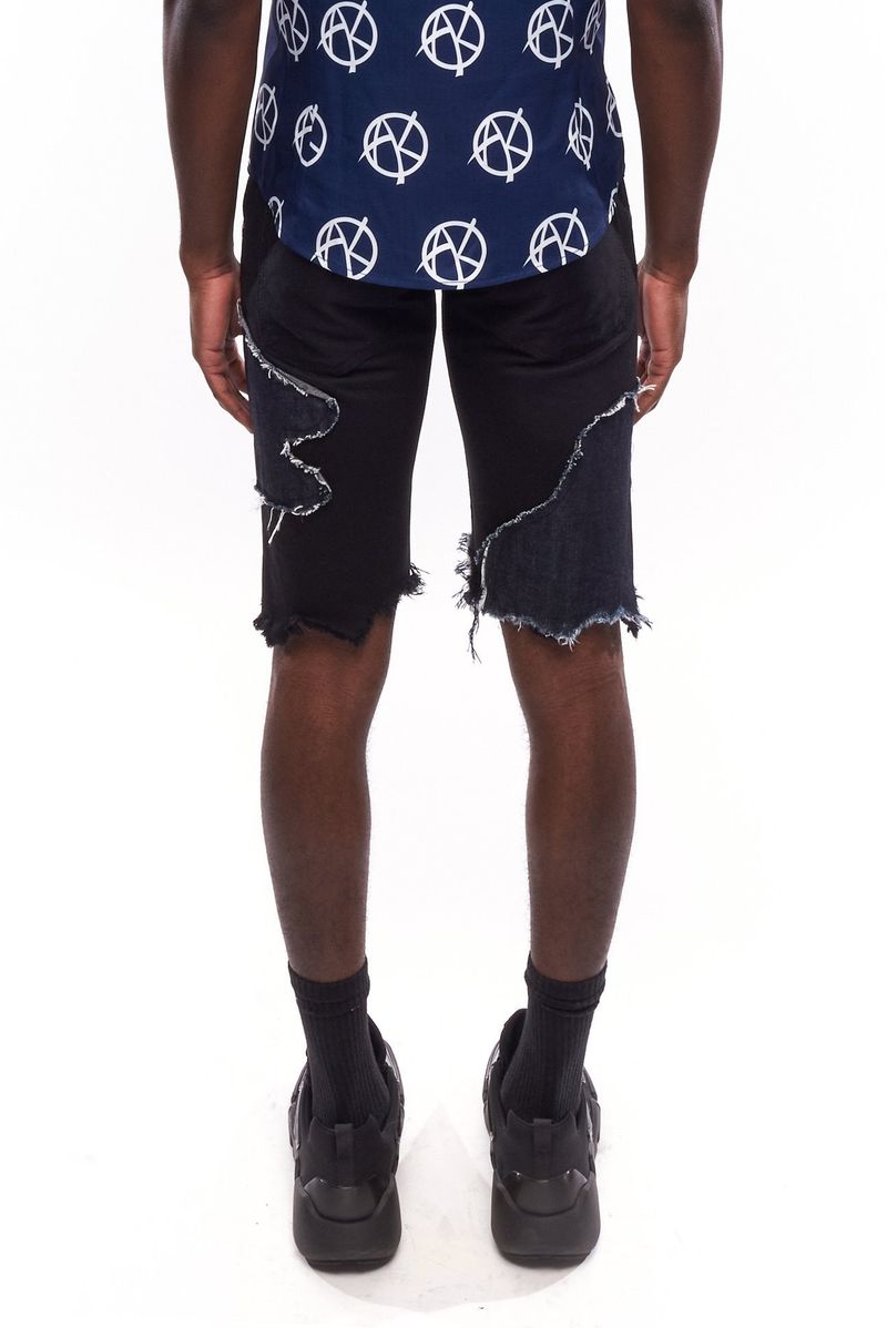 ANARCHY DESTROYED DENIM SHORTS