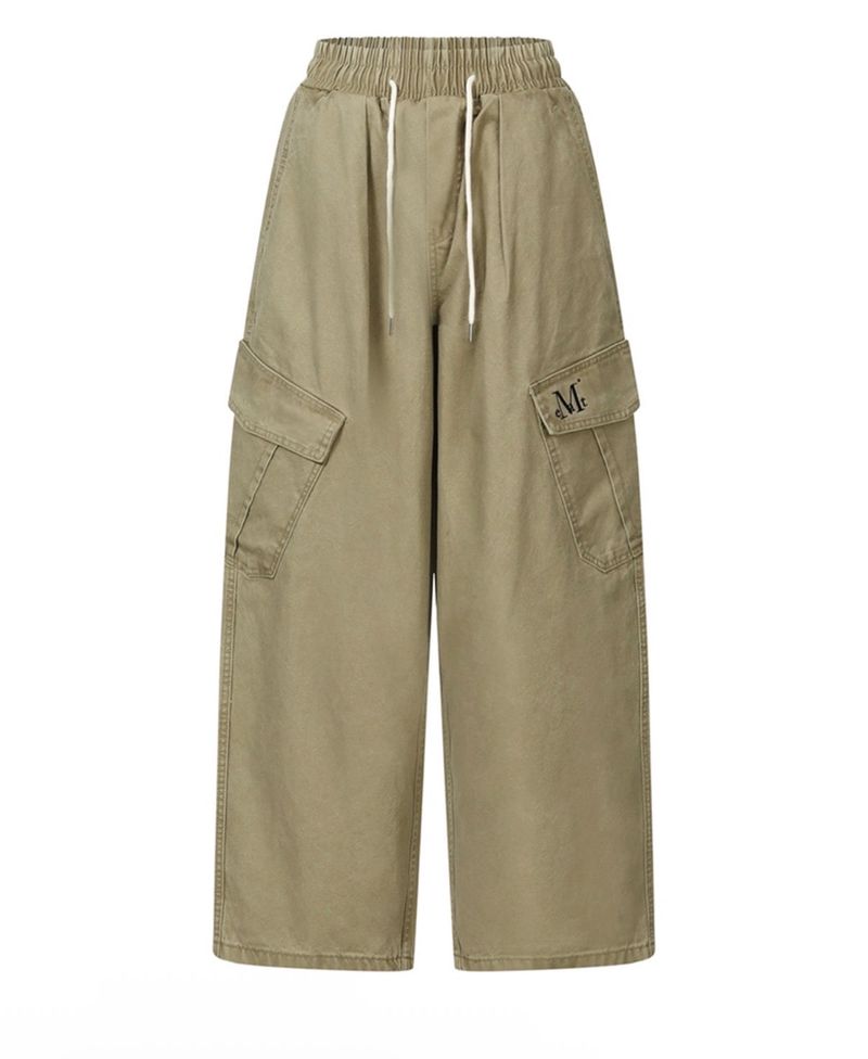 ELVIN CARGO COTTON BANDING PANTS (3COLOR)