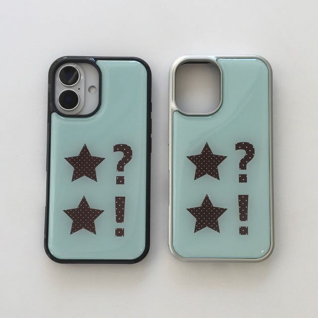 Dot dot star mint epoxy bumper case