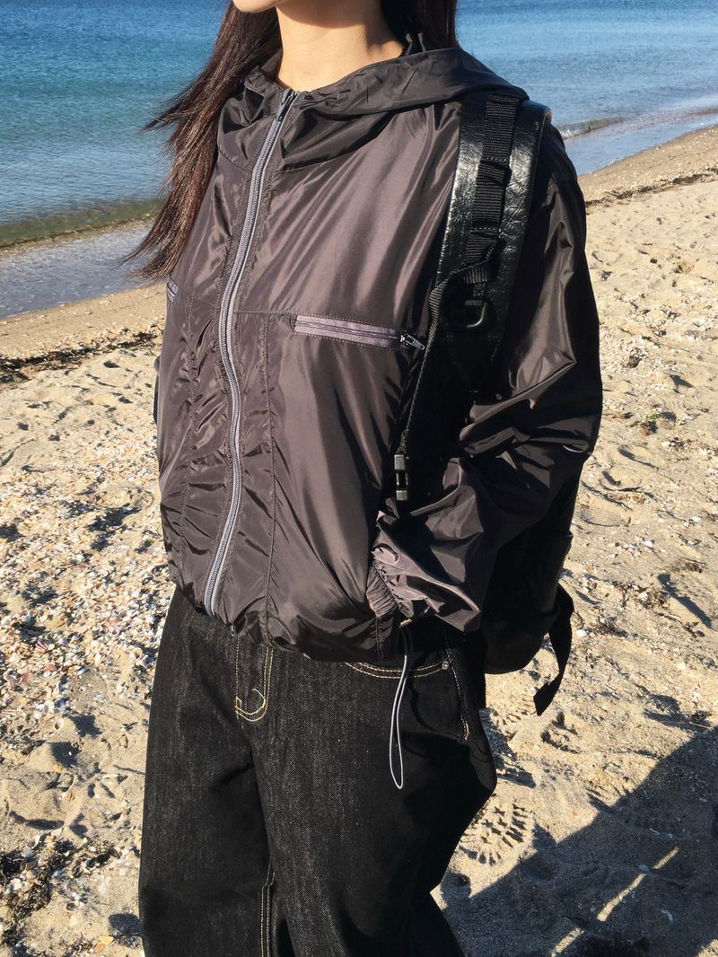 Birch Nylon Skin Zip-Up (3c)