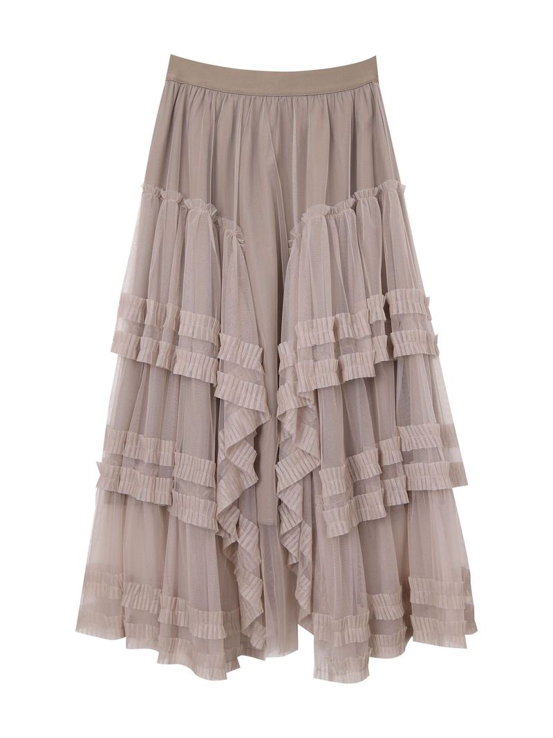 Cocoa cancan long frill skirt
