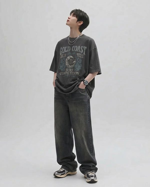 (UNISEX) Coast Pigment Box-fit T-shirt 26SS-007