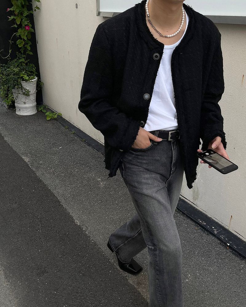 SO Tweed Jacket ver.2 (Black)