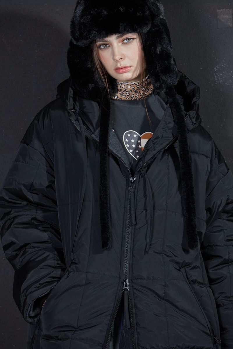 GL LONG PADDING -BLACK