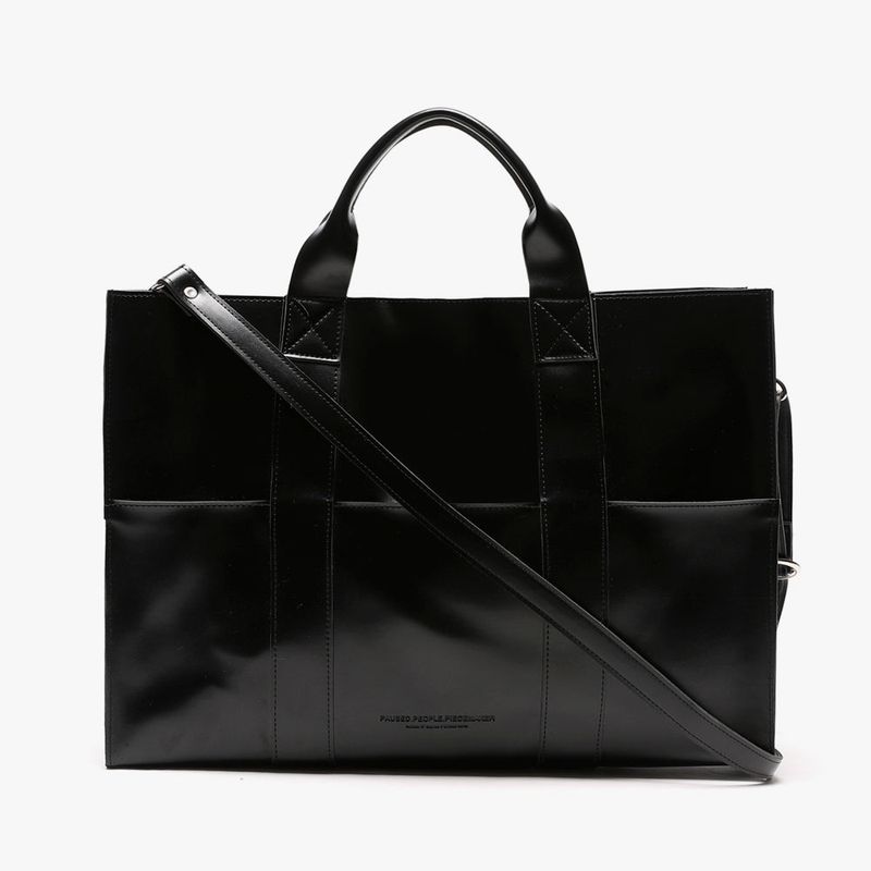 LEATHER 3WAY POCKET BAG (BLACK)