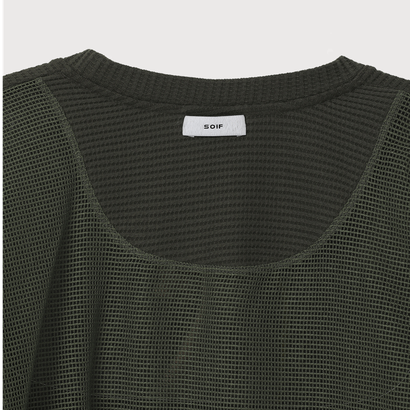 Mesh Waffle long sleeve