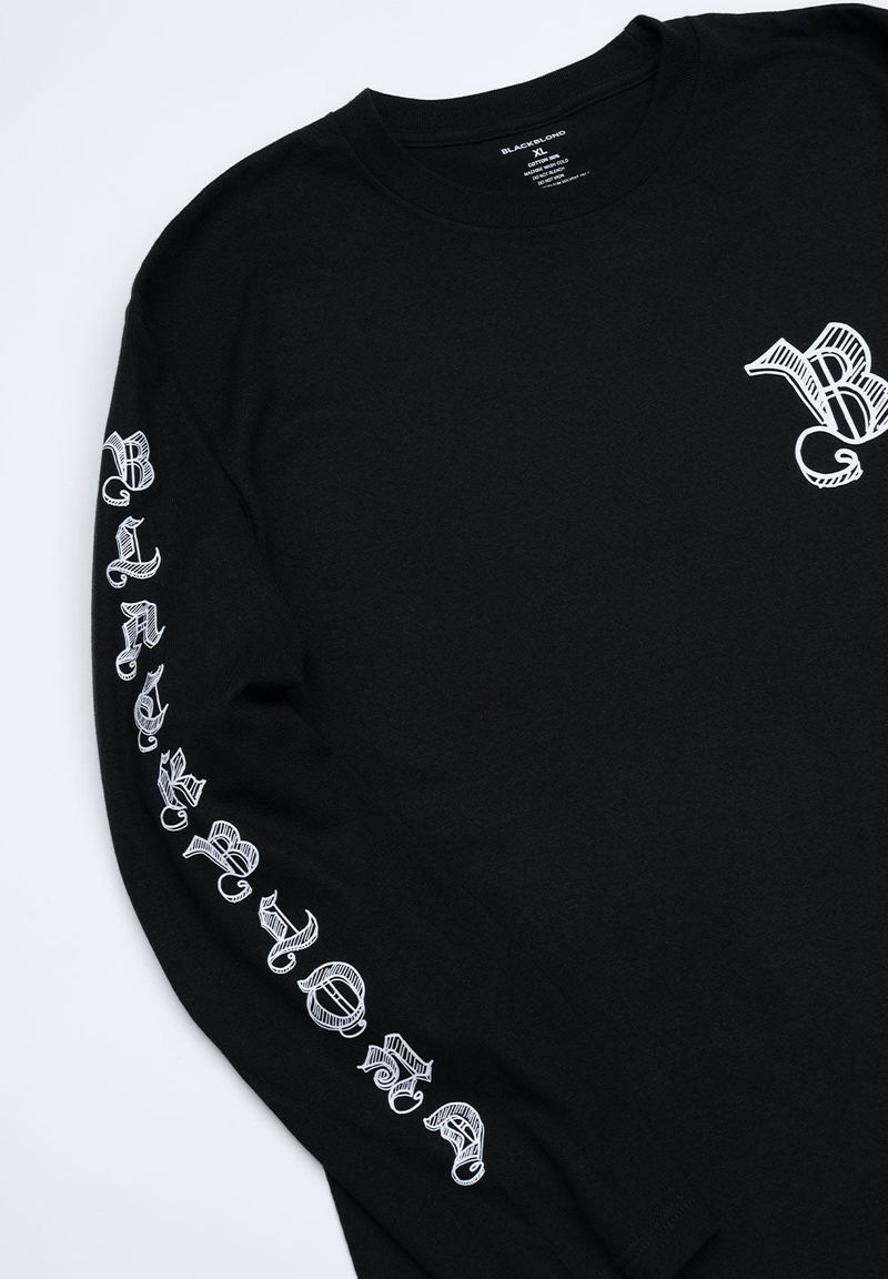 BBD Sketch Logo Long T-Shirt (Black)