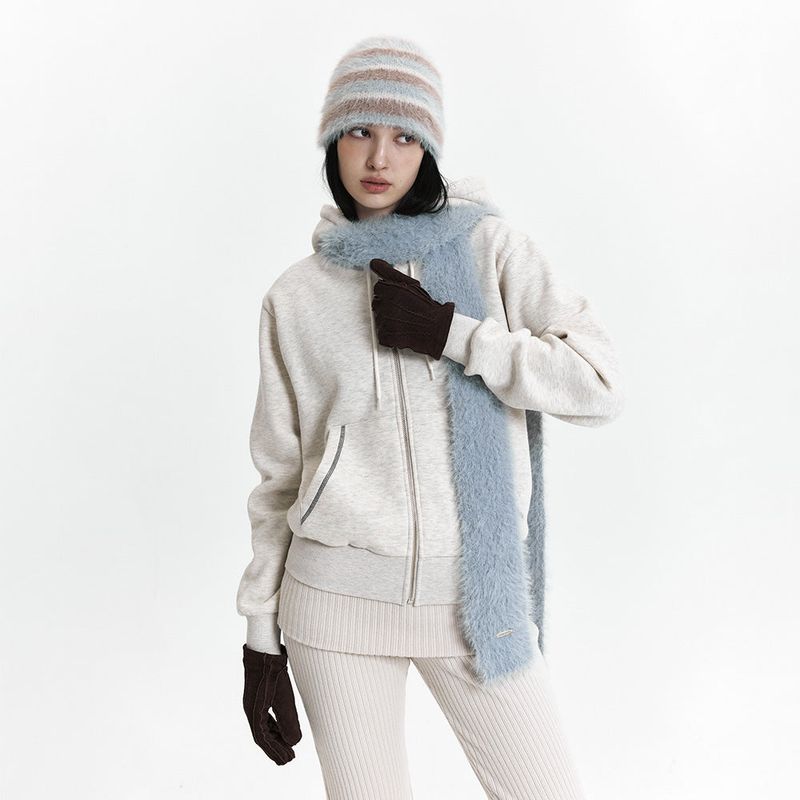 C HAIRY MUFFLER_LIGHT BLUE