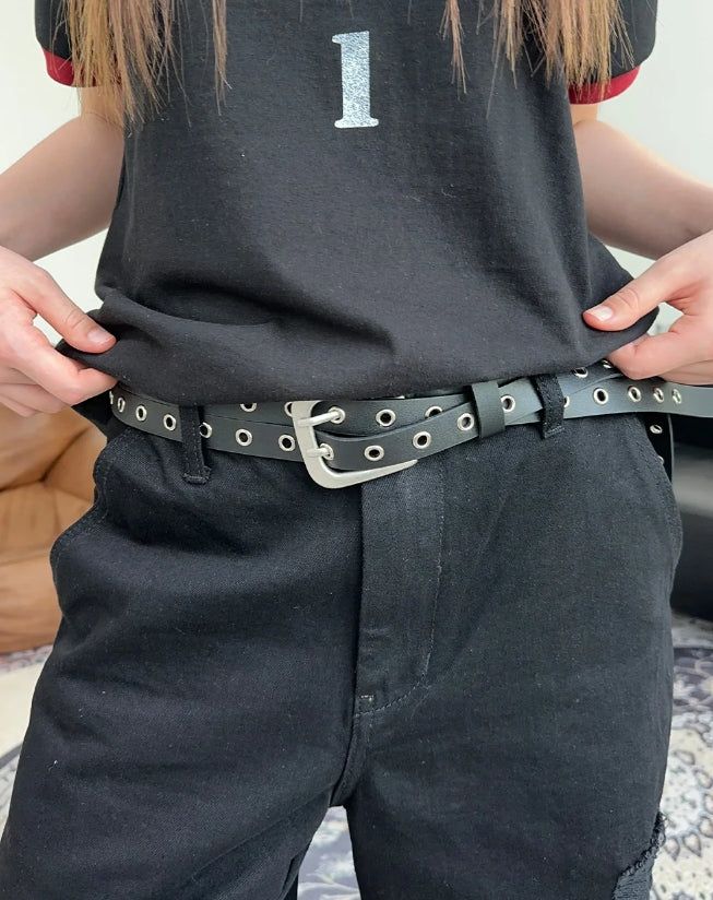 SATIIIZ（サティーズ）の「Det Dual Eyelet Long Belt（Fashion Accessories）」