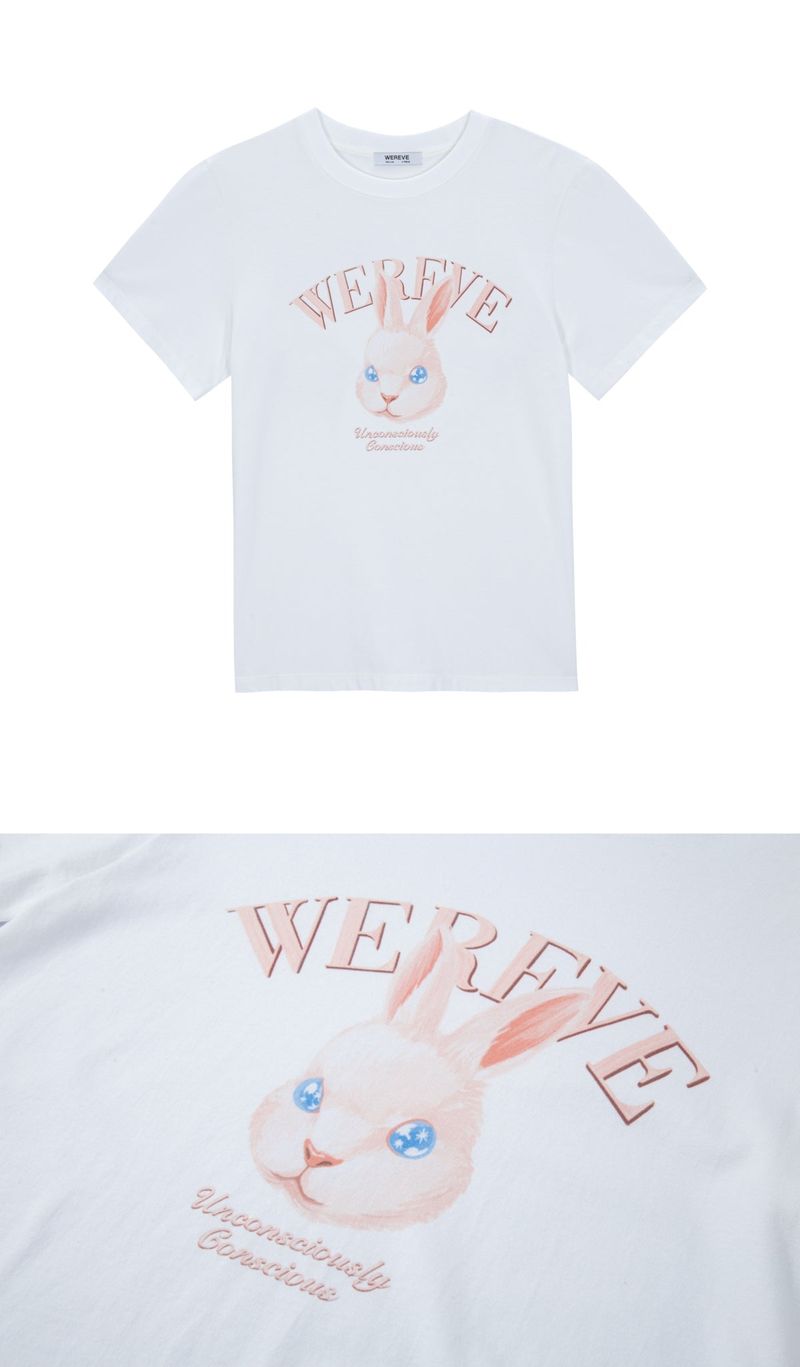 rabbit print t-shirt