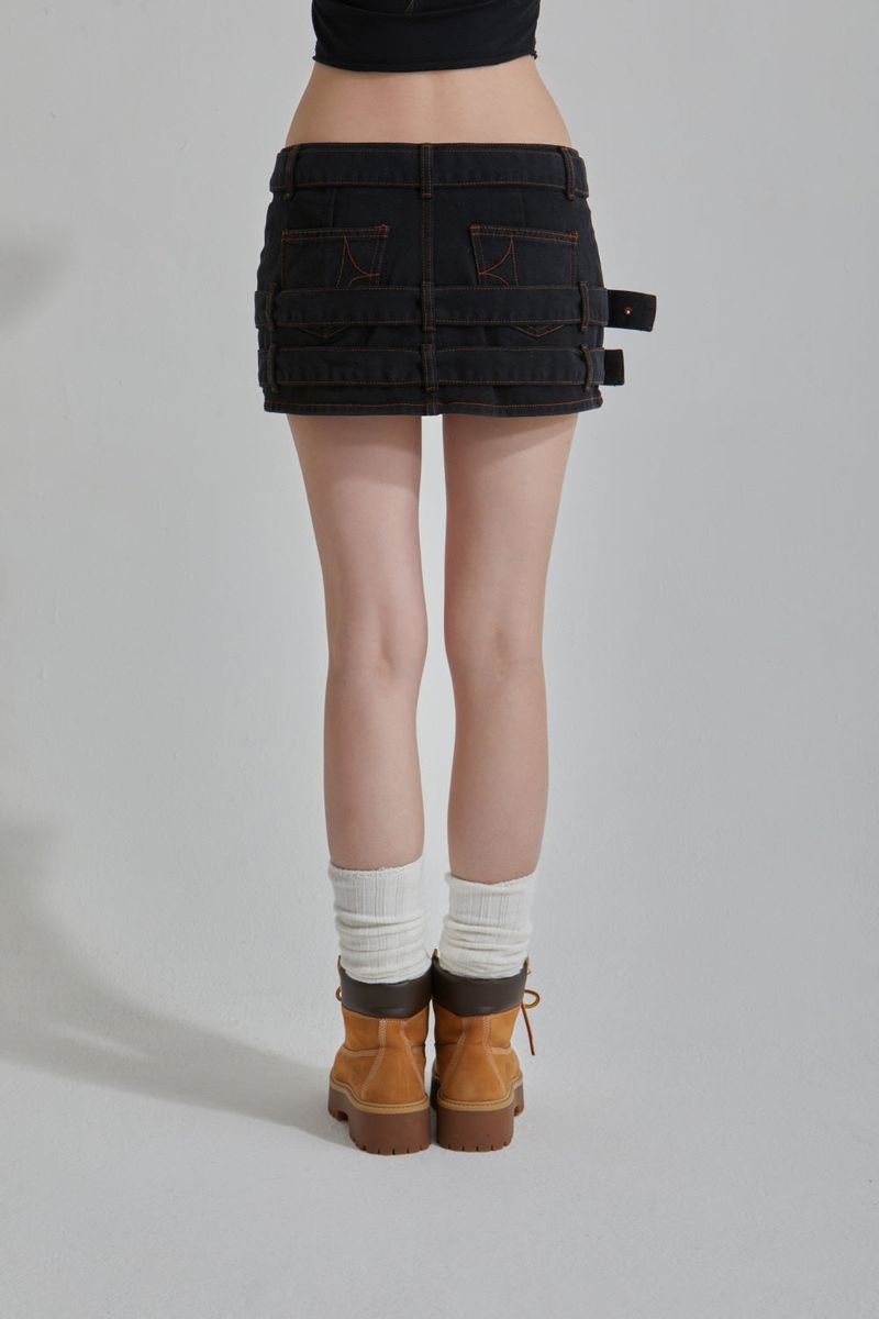 BELT MINI SKIRT
