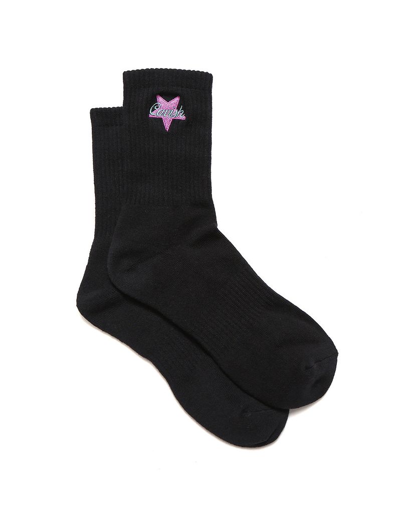 REVERSE STAR SOCKS BLACK(CV2CFUAB83A)