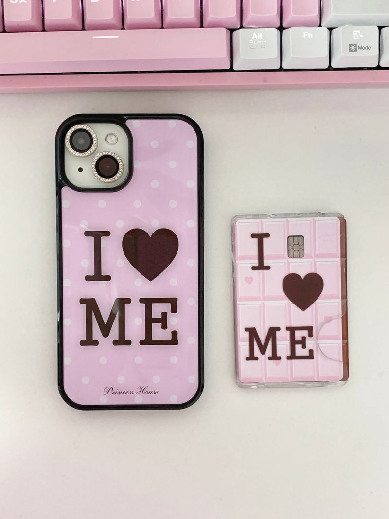 I love me card sticker (2pcs set)