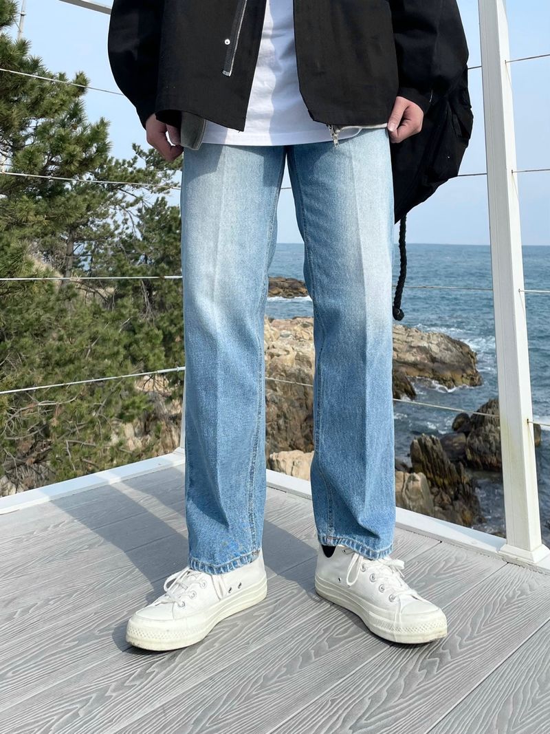 BRUSH SEMI DENIM PANTS(4COLOR)