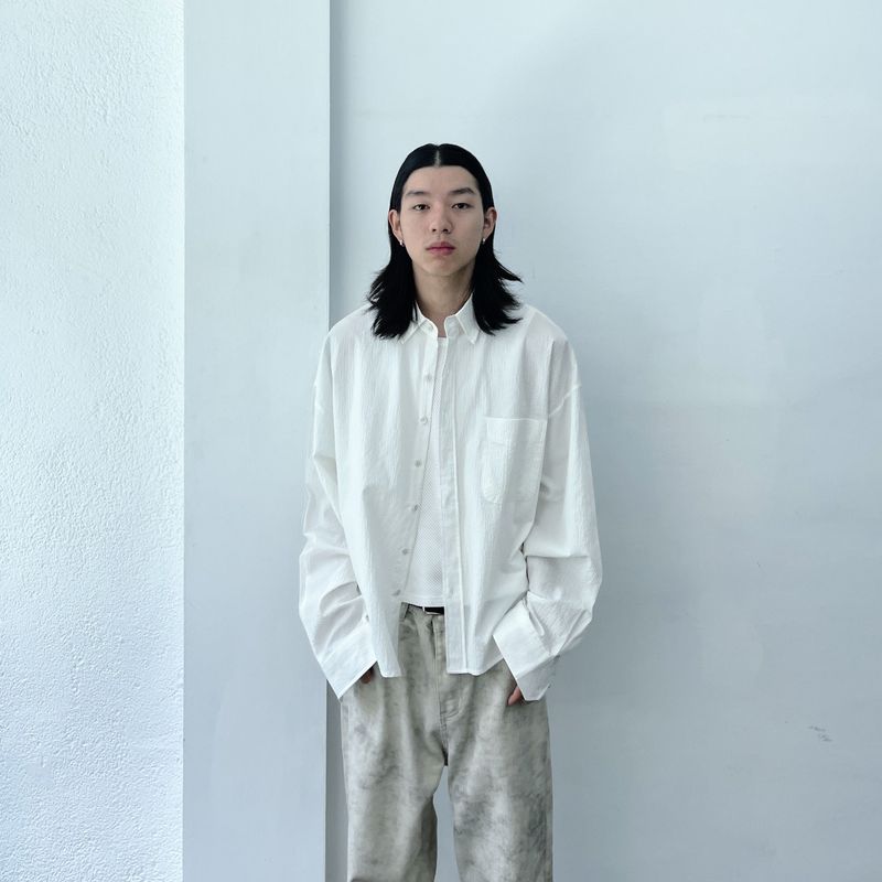 Crinkle Surface Shirt