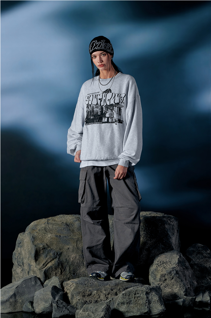 Parachute Washed Cotton Wide Cargo Pants