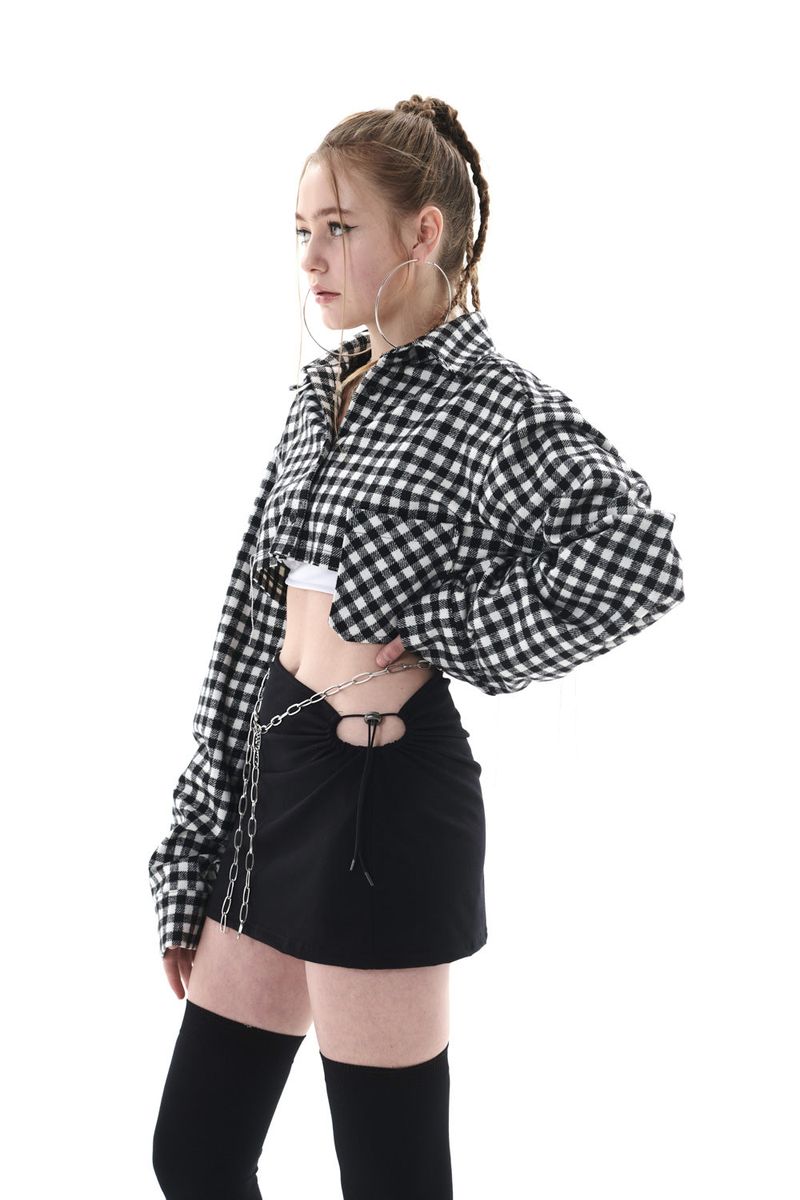 CUT OUT MINI SKIRT